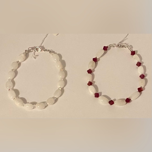 NEW Snow Quartz crystal bracelet and Swarovski crystals - Picture 3 of 3